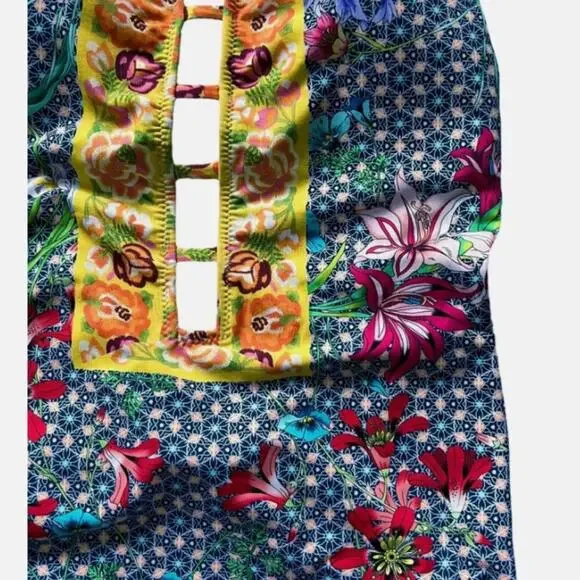 NWT Johnny Was Seaton Floral Halter One Piece, Size XS - Picture 3 of 10